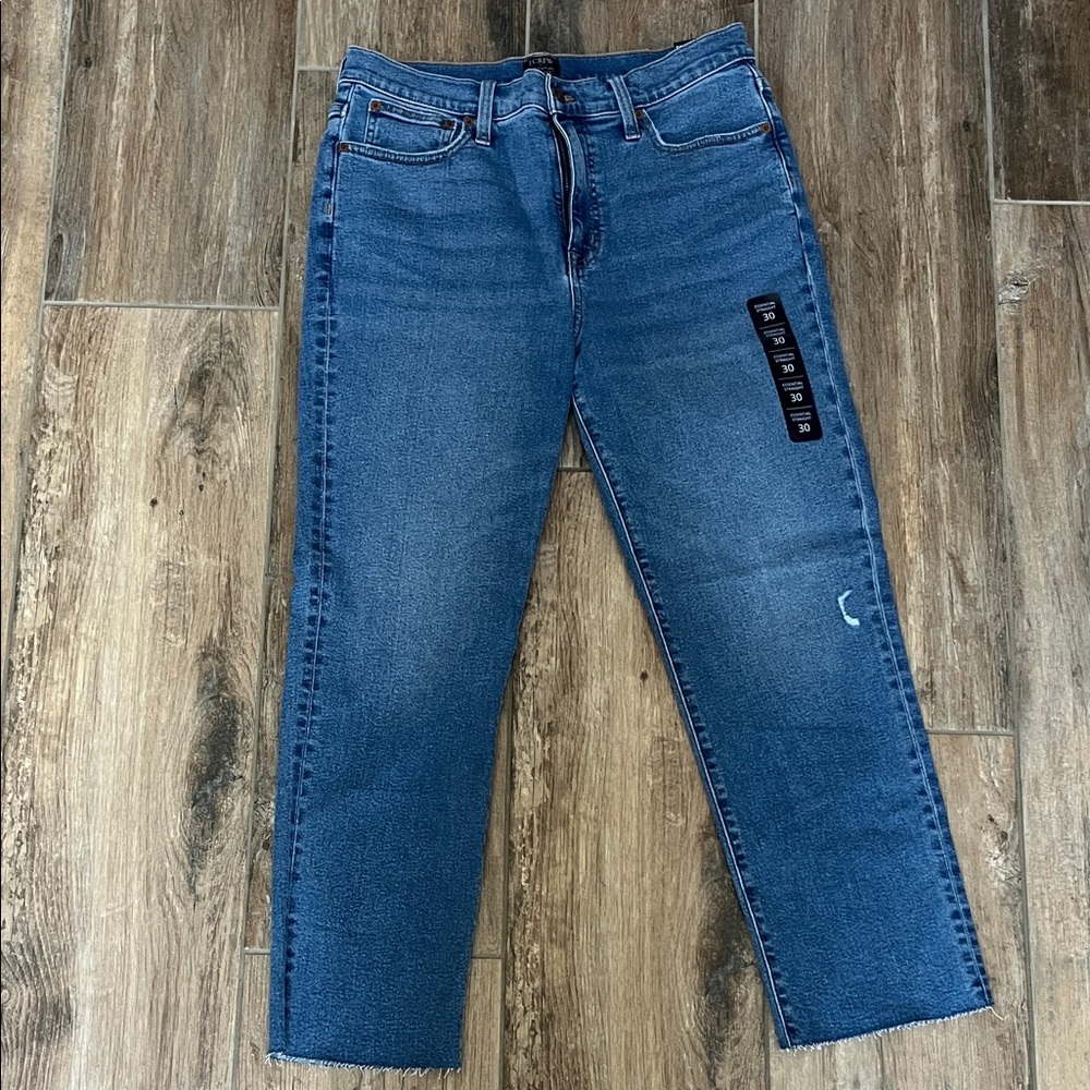J. Crew Women's Straight Leg Blue Jeans